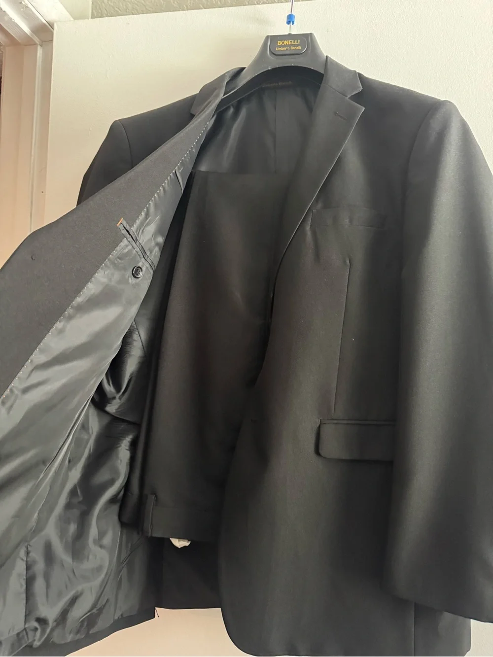 Men's Black Two-Button Blazer